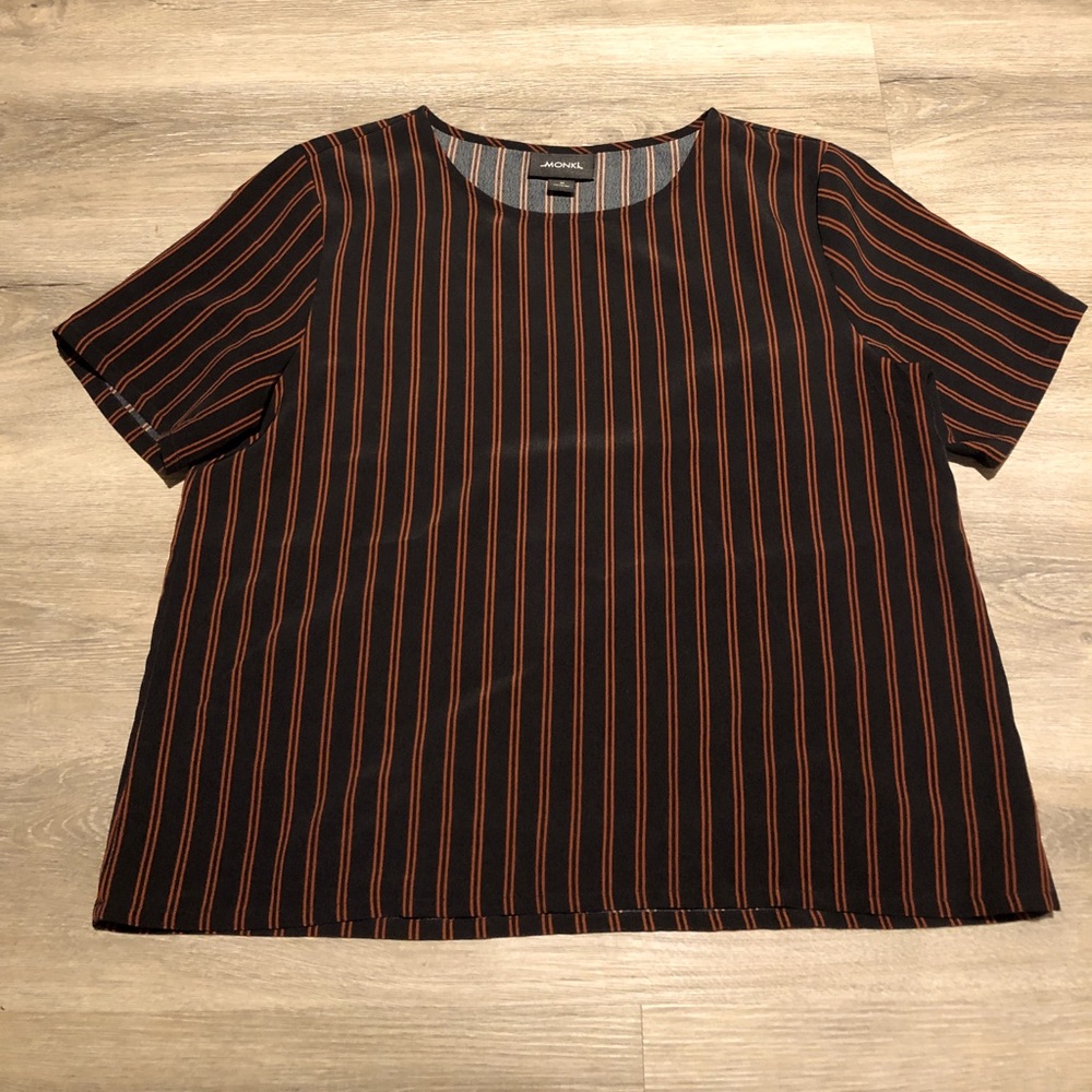 Striped box fit blouse